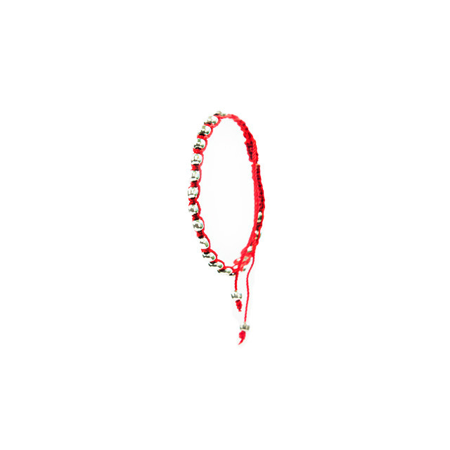 red string bracelet with diamond
